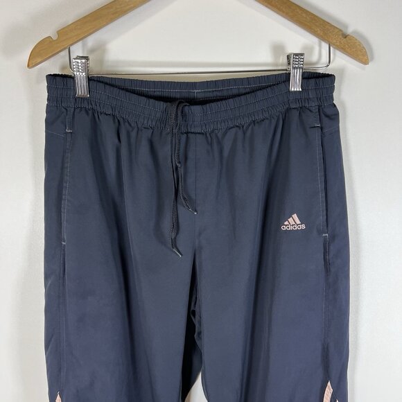 Vintage Adidas Track Pants Women’s Size Medium Blue Pink Athletic Joggers - Picture 2 of 10